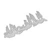 Reflection of Forest Animals Frame Metal Silvery Stencil Embossing Cutting Dies For Diy Scrapbooking Paper Album Cards Making