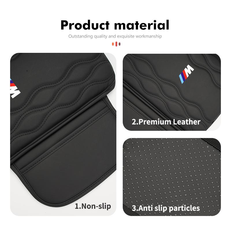 For BMW Car Armrest Pad with Side Storage Bag Center Armrest Protective E70 E91 E30 G30 E53 M3 M5 X6 X4 X7 E92 E93 X1 X3 X5
