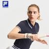 New FILA Athletics Polo Shirt Women's RD Royal Blue NV A11W523109F-NV