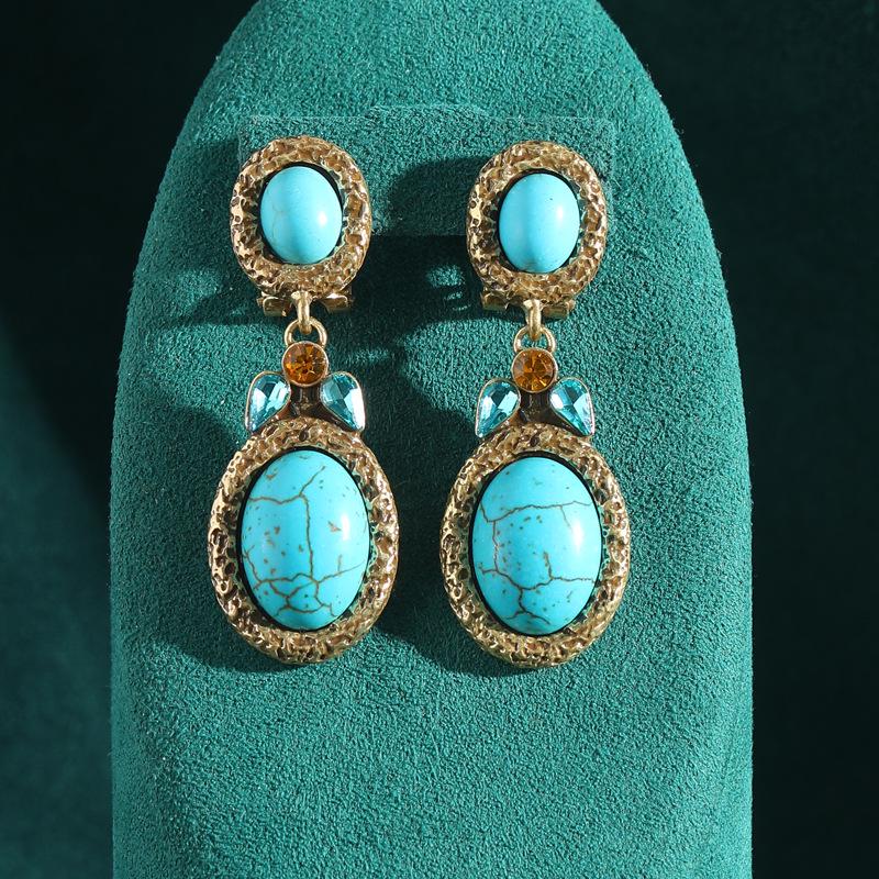 Yong Nuo Vintage Retro Jewelry: High-End, Colorfast Antique Earrings