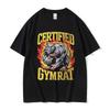 Certified Gym Rat Funny Capybara Meme T Shirts Mens Vintage Fashion ONeck Weightlifting Short Sleeve Tshirt Unisex Streetwear
