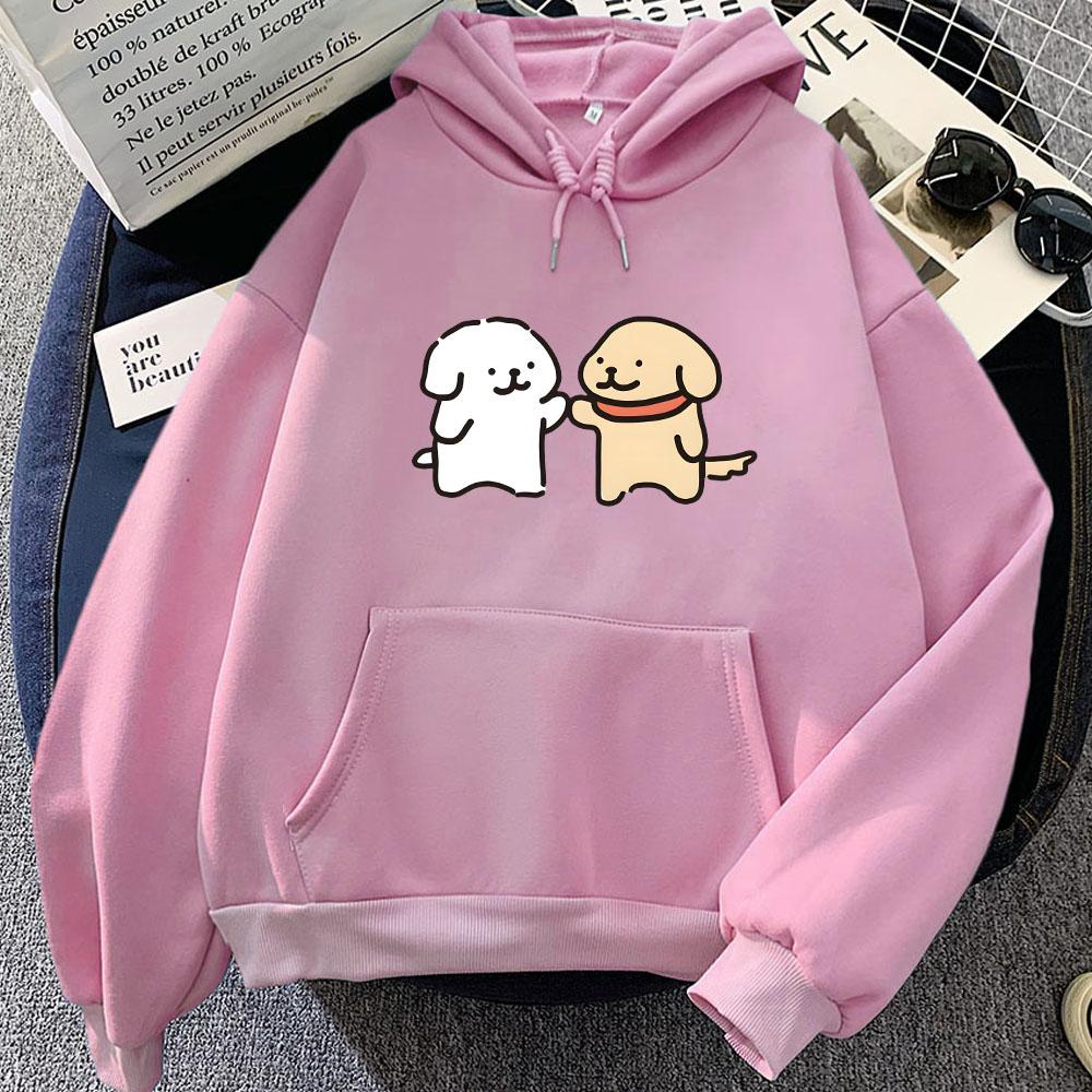 Puppy Maltese Dog Printing Hoodies Kawaii Graphic Women/Men Sweatshirts Long Sleeve Clothing for Girls Cute Graphic Winter Hoody