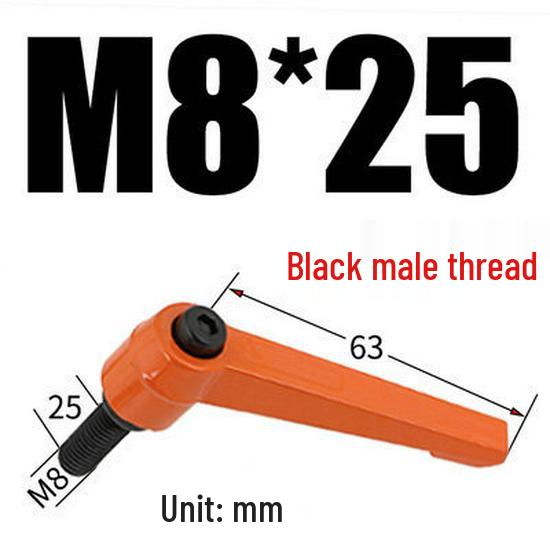 Adjustable Ratchet Handle L-Shaped Wrench with M5/M10/M16 Set Screw 7-Shaped Quick Lock Bolt