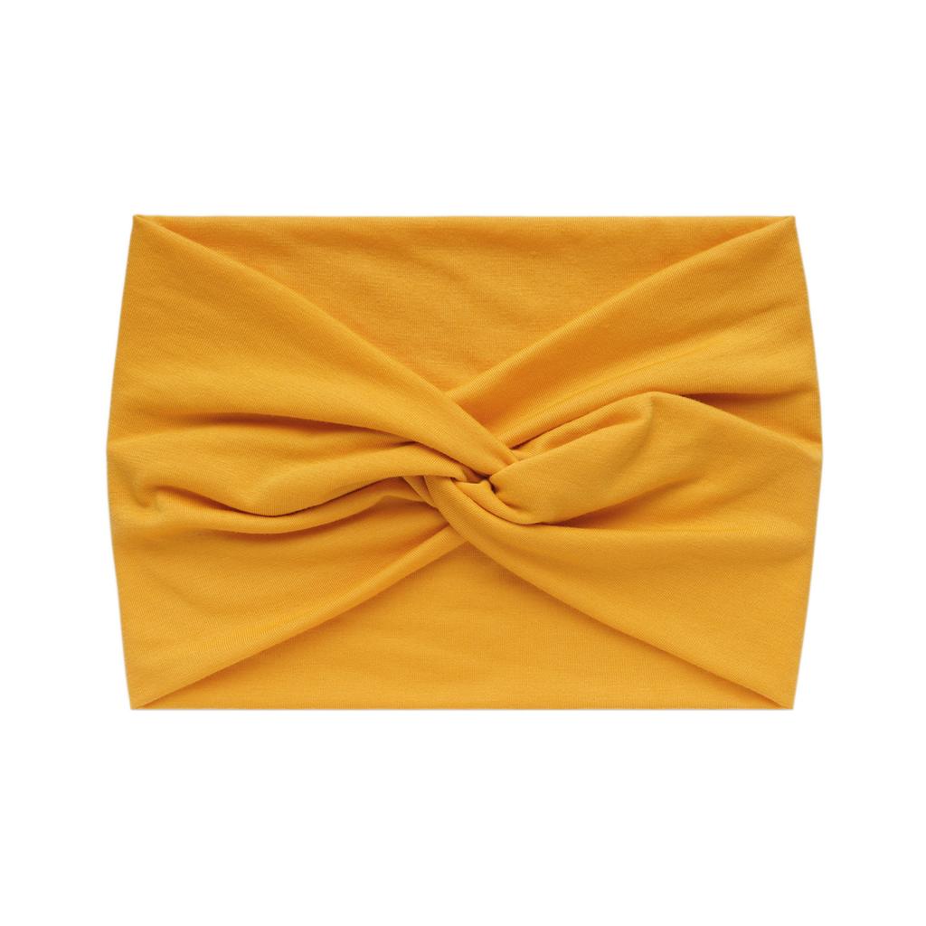 Faixa de Cabelo Esportiva Elástica Cruzada Cor Sólida Versão Larga 18cm Feminina Antiperspirante Absorvente de Suor Acessórios de Cabelo