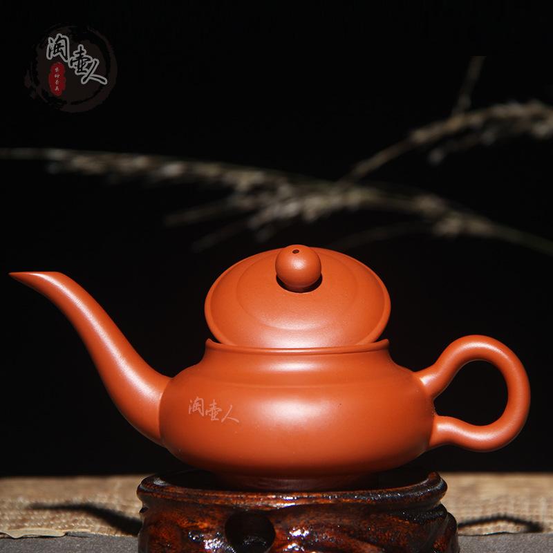 Purple sand teapot tea maker Zhu clay pot long mouth pot magic lamp pot Kung fu tea set Xi Shi small teapot hand grab pot