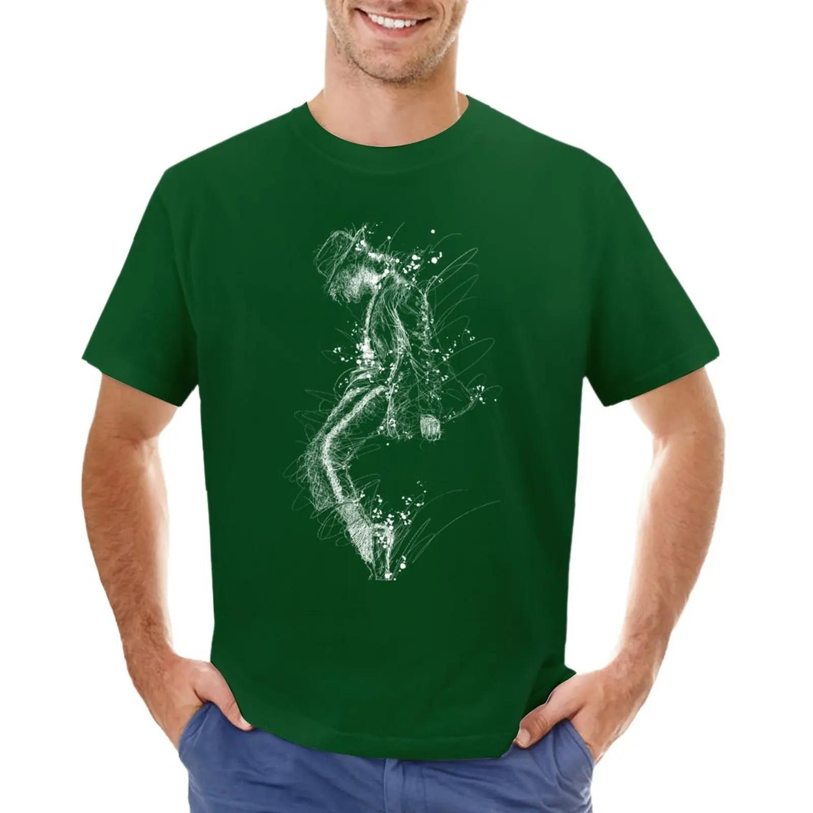

Michael Jackson MoonWalk Scribble Art T-Shirt customs korean fashion mens clothing 4XL