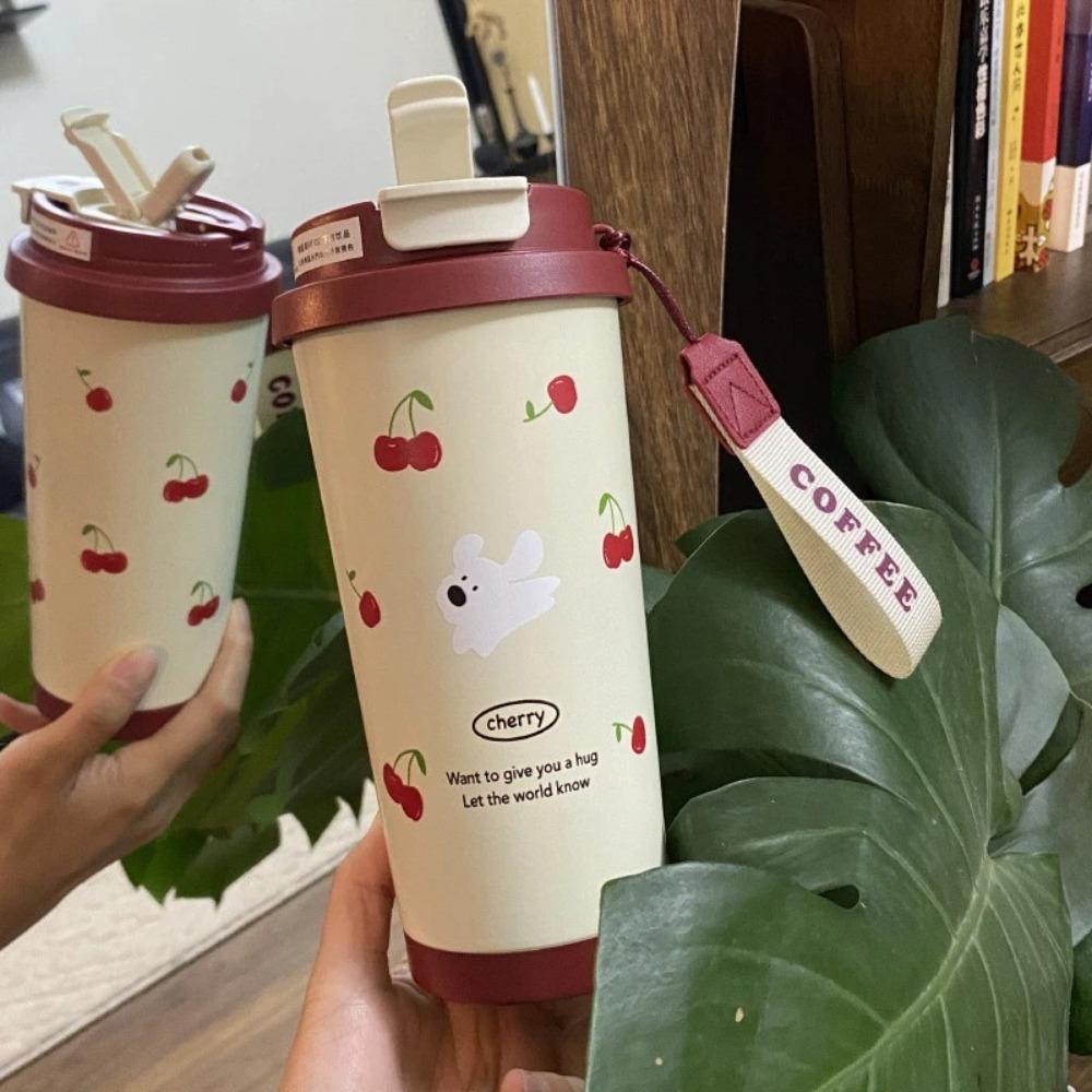 550ml Water Cup Leak-proof Coffee Cup Portable Plastic Cups  Student