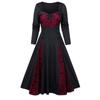 Women Bow-knot Dresses With Elegant Temperament And Long-sleeved Dresses