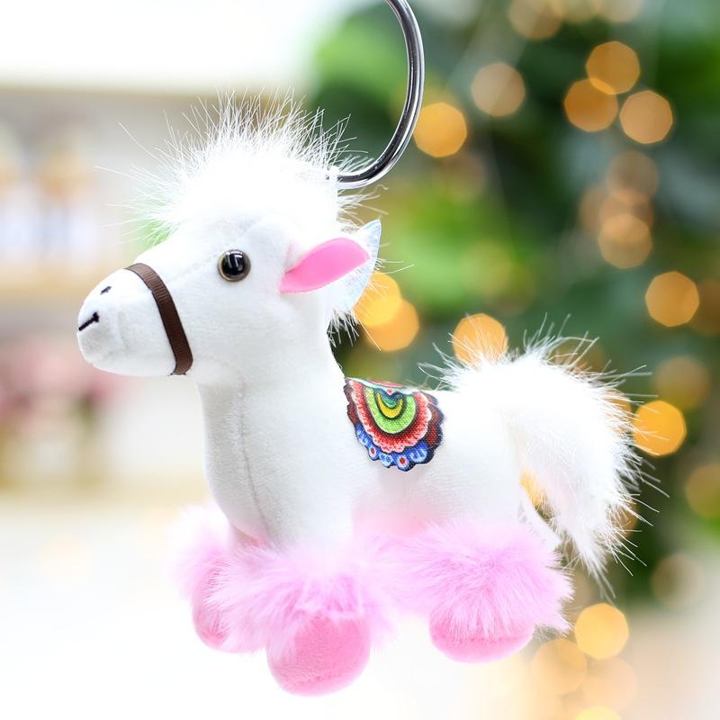 Simulated Horse Plush Toys Creative Year of The Horse Mascot Pendant Doll Home Decoration Zodiac Horse Hanging Decoration