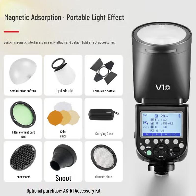 Godox V1C Round Head TTL Speedlight for Canon