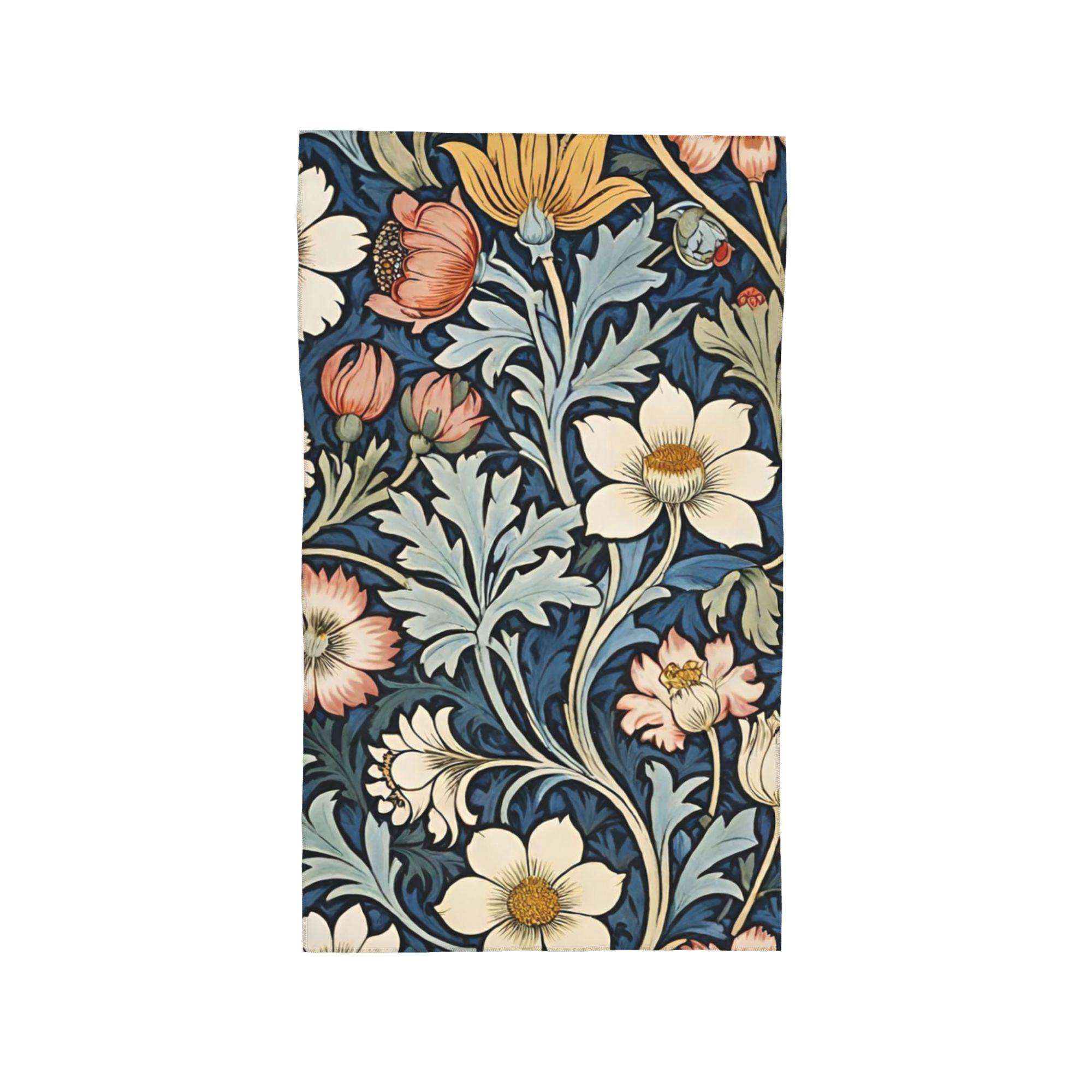 

Framed William Morris Botanical Bliss Soft Face Towel Quick Dry Pool Bath Cotton Towels Absorbent Quick W40*H60(CM)