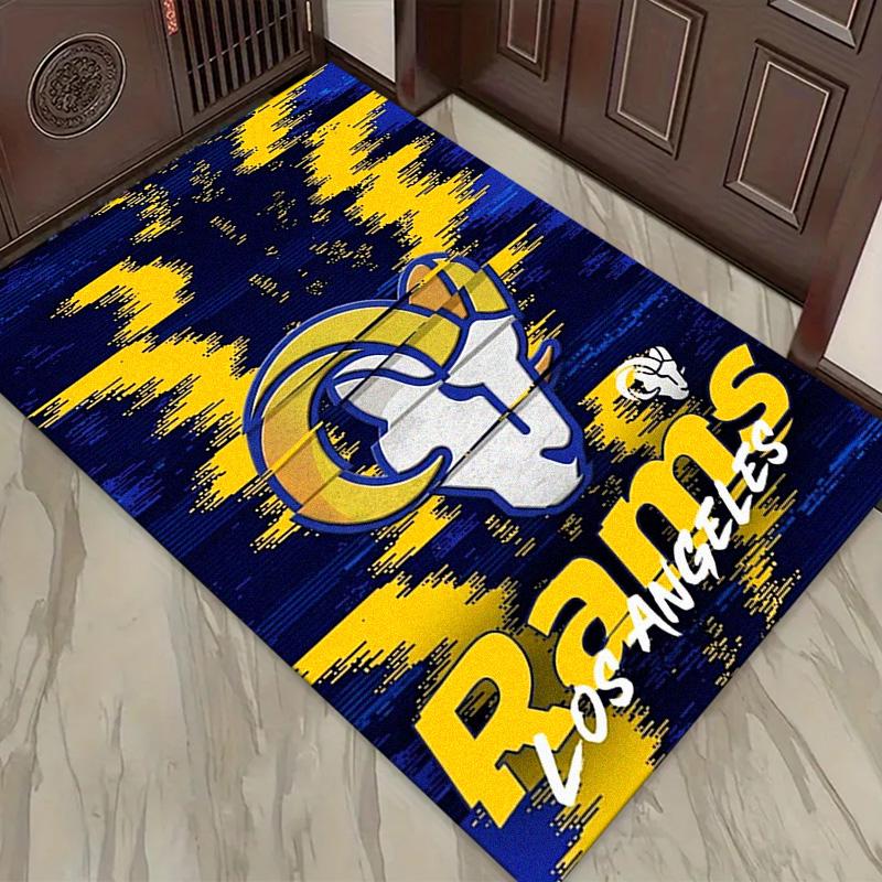 Tappeto Los Angeles Rams per Soggiorno Camera da Letto Casa Decorazione Divano, Tappetino Antiscivolo per Giochi Bambini