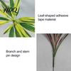 Pink And Purple Faux Flowers Large Realistic Artificial Fern Dragon's Blood Tree Plants with Green Foliage UV-resistant Ferns UV Resistant