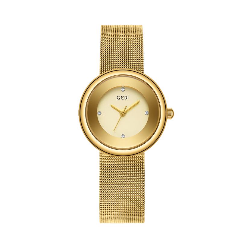 

Женские кварцевые наручные часы Gedi Advanced Sense с сетчатым ремешком, водонепроницаемые - Нишевые часы класса люкс