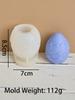 3D Easter Egg Silicone Candle Mold Embossment Egg Candle Making Supplies Plaster Ornaments Handmade Soap Mould Home Decor Gifts