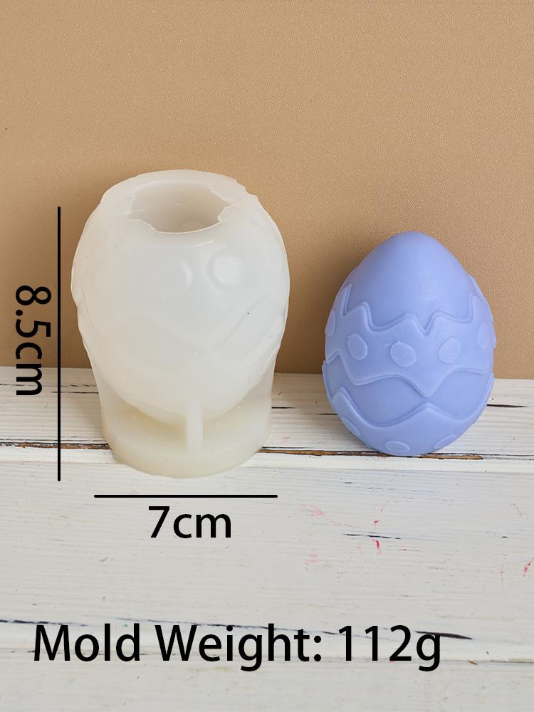 3D Easter Egg Silicone Candle Mold Embossment Egg Candle Making Supplies Plaster Ornaments Handmade Soap Mould Home Decor Gifts