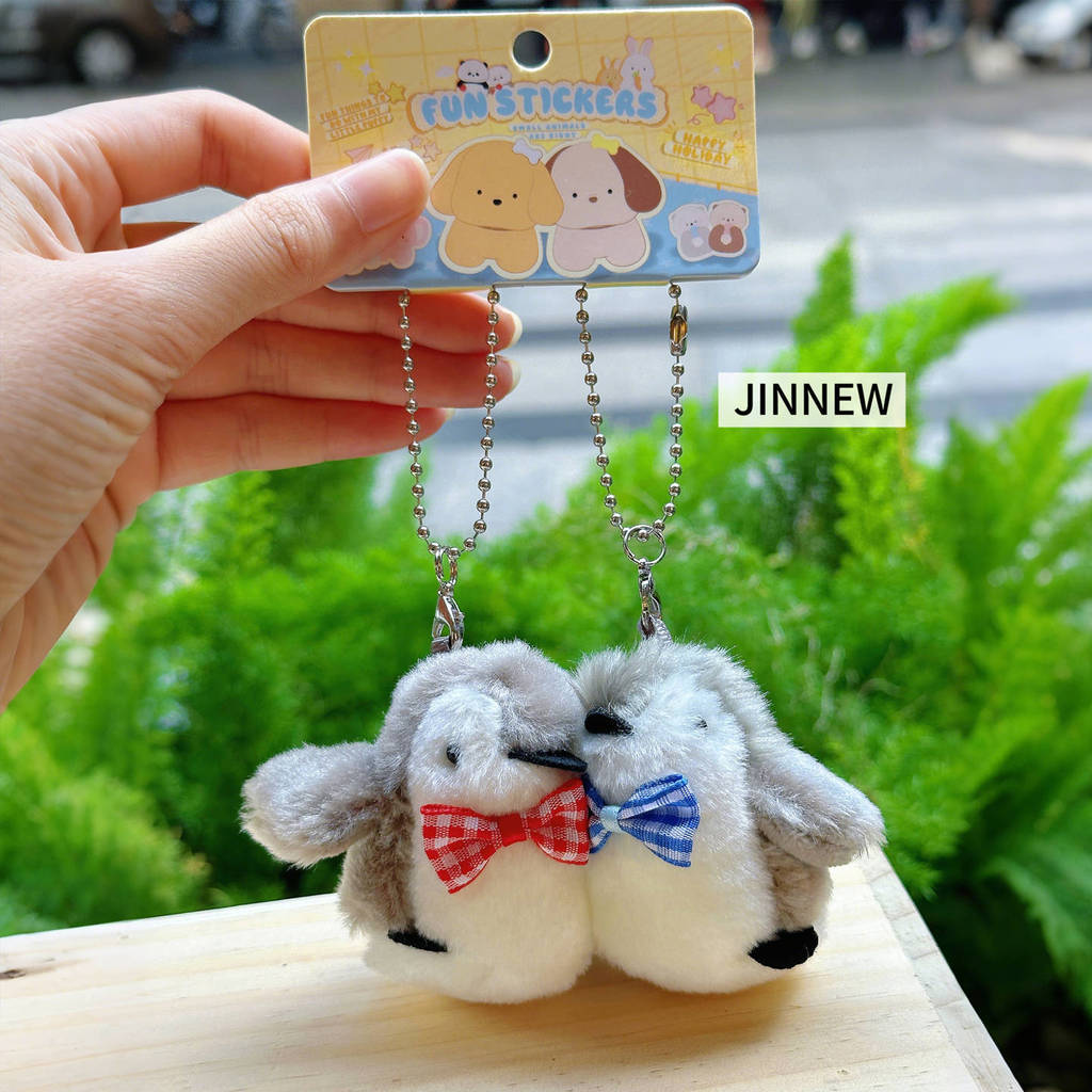 

Cute Panda Rabbit Elephant Penguin Animal Magnetic Plush Pendant Keychain Penguin