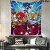 Hedgehog Sonic Boost Wall Hanging Printed Fabric Blanket Decorative Tapestries for Bedroom Living Room Home Decor