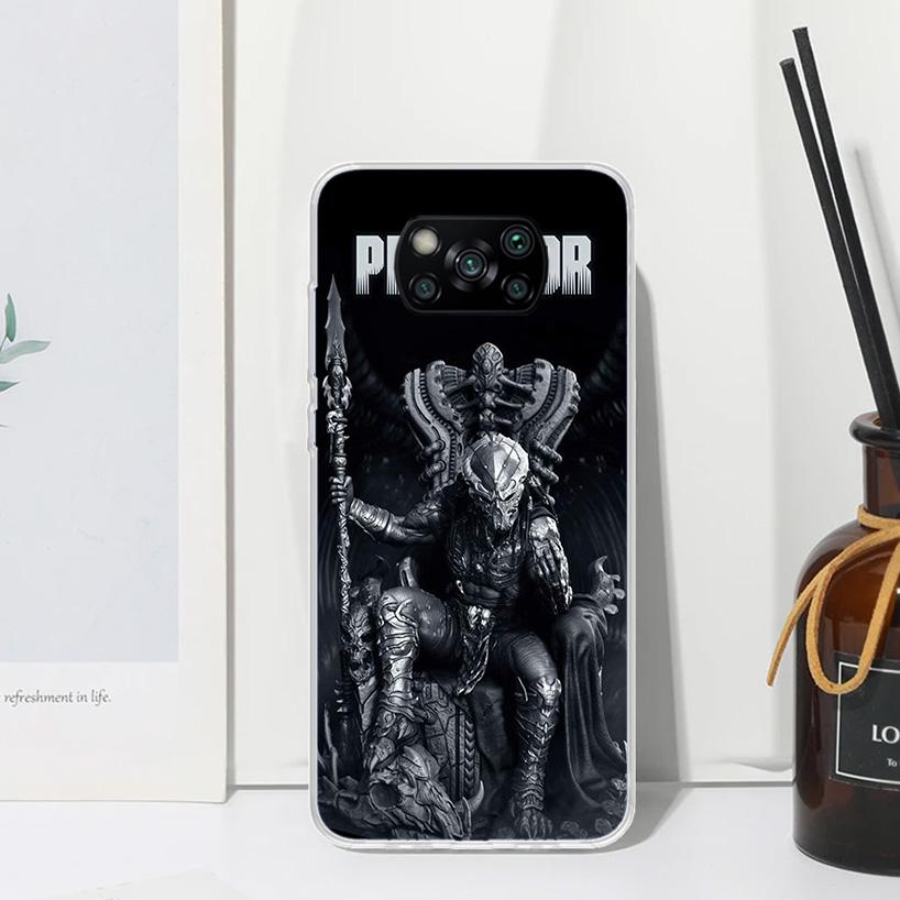 Alien Vs Predator Painted Phone Case For Xiaomi Poco X7 X6 X5 M7 M8 Pro F7 Ultra Redmi 15C 15 13C 13 12C 12 10 10C 10A Art Funda