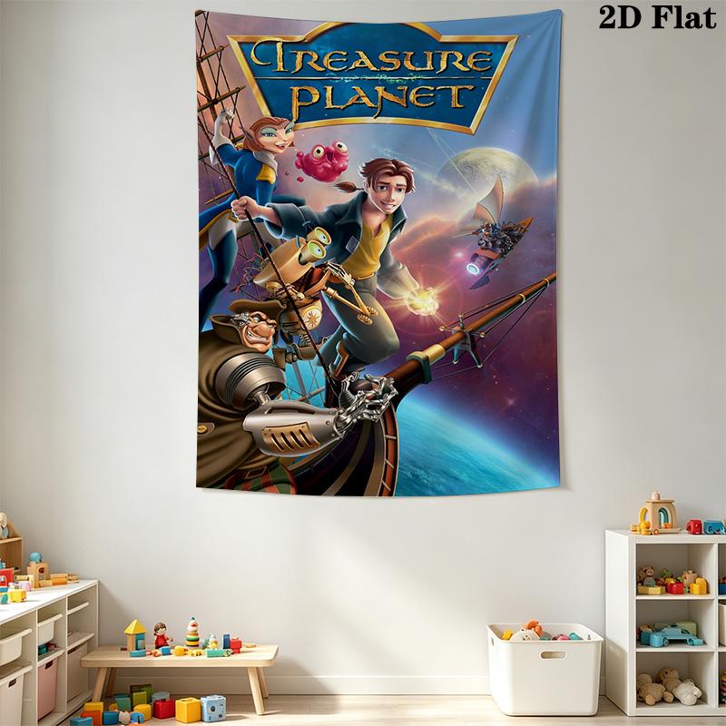 Treasure Planet print Pattern Home Decor Tapestry, Wall Hanging, Decorative RV Wall Cloth.XGT0914245