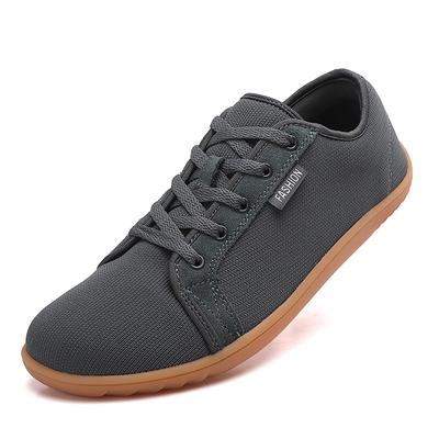 Tênis Minimalistas para Adultos Cross-Trainer Biqueira Larga Masculino Largo Sola de Gota Zero Malha Casual Calçado para Caminhada Tamanho 47