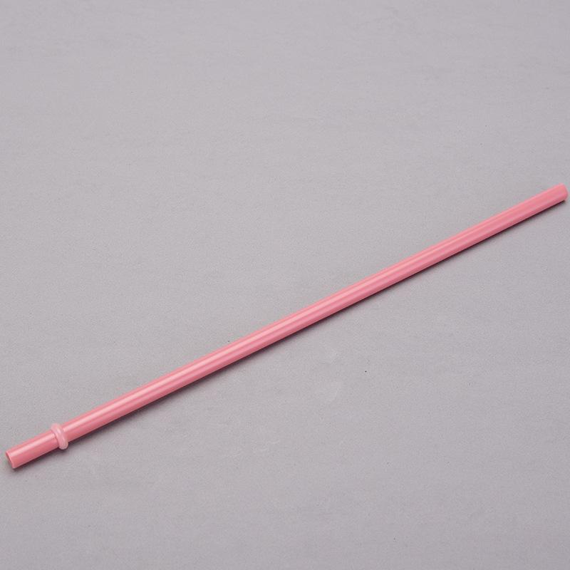 7Mm Aperture Straw 37 Color Solid Color Plastic Cup Accessories Pp Straw Non-Disposable Straw With Ring