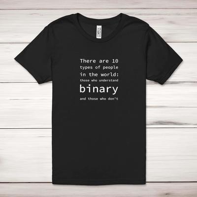 Es gibt 10 Arten von Menschen auf der Welt Erwachsenen T-Shirt