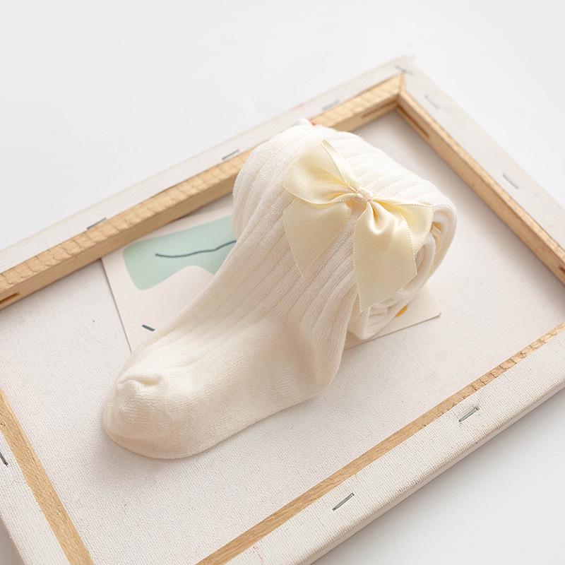 

Детский колготки с открытой промежностью и боди набор для весны и осени S (45cm) - 1-2 years белый