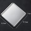 Korean Stainless Steel Rectangular Multi-Purpose Plate for BBQ, Hot Pot, Cafe, Grilled Meat, Sushi, & Fruits.