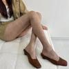 Vintage Patterned Sheer Pantyhose Stockings for Women French Style Flower Jacquard Silk Tights Thin Leggings Hosiery
