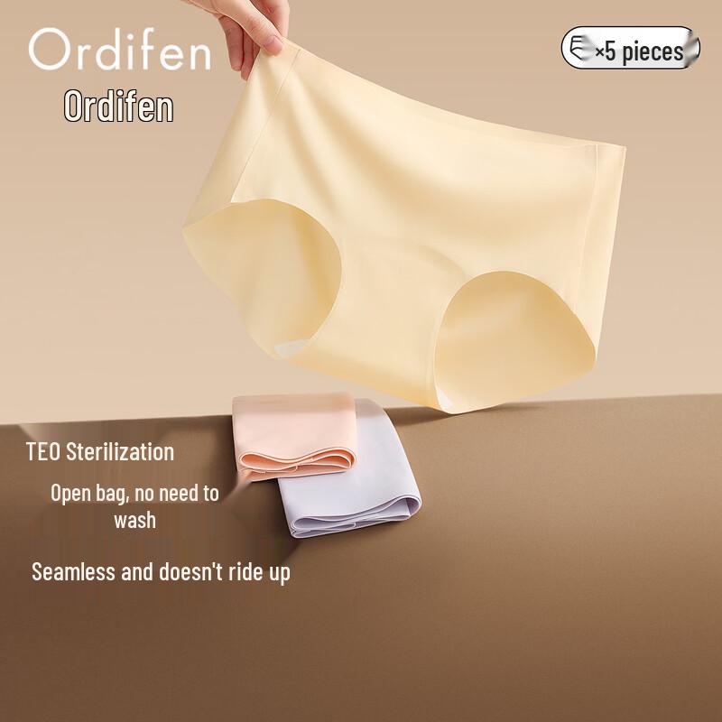 Audifin EO Seamless Antibacterial Women's Briefs 5-Pack