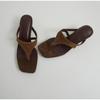 Sommermote Dame Klip-tå Tøfler Komfort Lav Hæl Slides Sko Damer Casual Kjole Street Style Sandaler