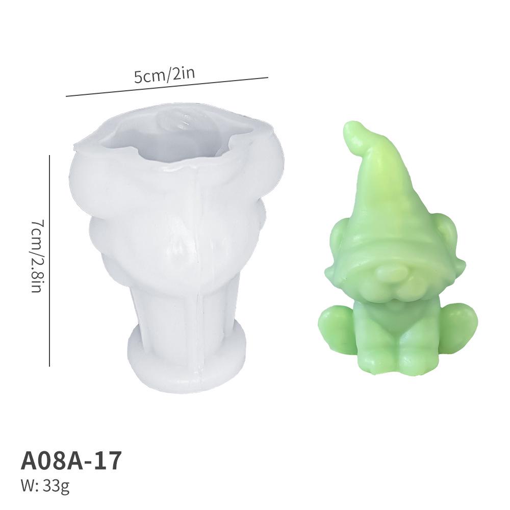 2024 Christmas Gnome Candle & Tree Diffuser Mold: 3D DIY Silicone for Plaster & Stone