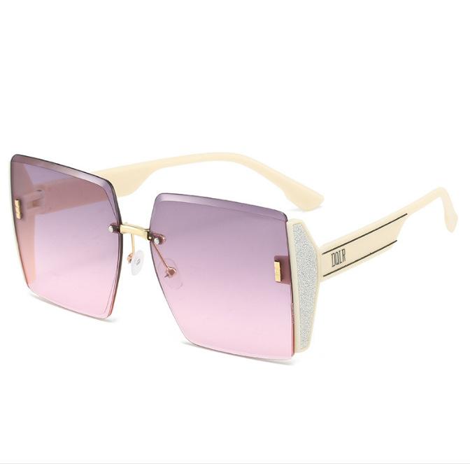 

Неполяризованные Новые Квадратные Безрамные Ретро Солнцезащитные Очки для Женщин Модные Винтажные Градиентные Очки Для Мужчин Роскошные Трендовые Брендовые Дизайнерские Очки