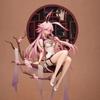 Genshin Impact Yae Miko Sakura Action Figure - Three College Cheongsam Design Anime Girl Model for Display And Collectibles