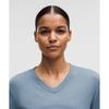 Lululemon Swiftly Open Hole V Neck Long sleeVe Shirt Steel Blue Steel Blue