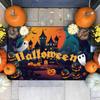 Spooky Halloween Welcome Mat 50x80cm Entrance Mat with Ghost Pumpkin Design Perfect for Bathroom Door Home Halloween Decorations