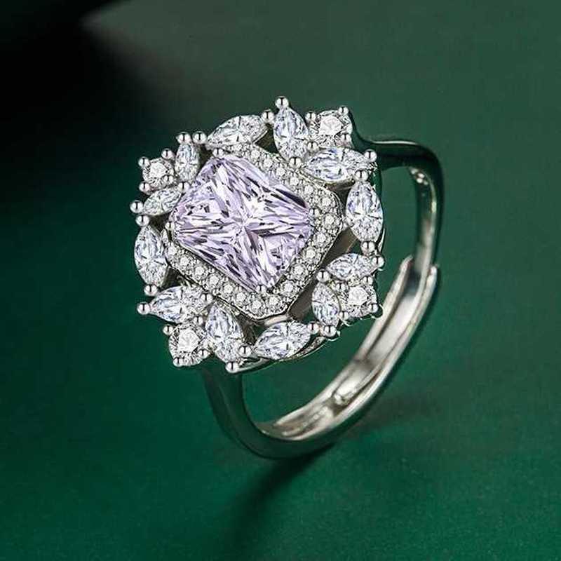 Sace Gems Klassischer Kupferlegierungs-Zirkonring für Damen, Schmuck, Hochzeit, Versprechen, Party, Geschenk