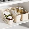 with Wheels Kitchen Storage Basket Large Capacity Kitchen Cabinet Organizer  Kitchenware Storage