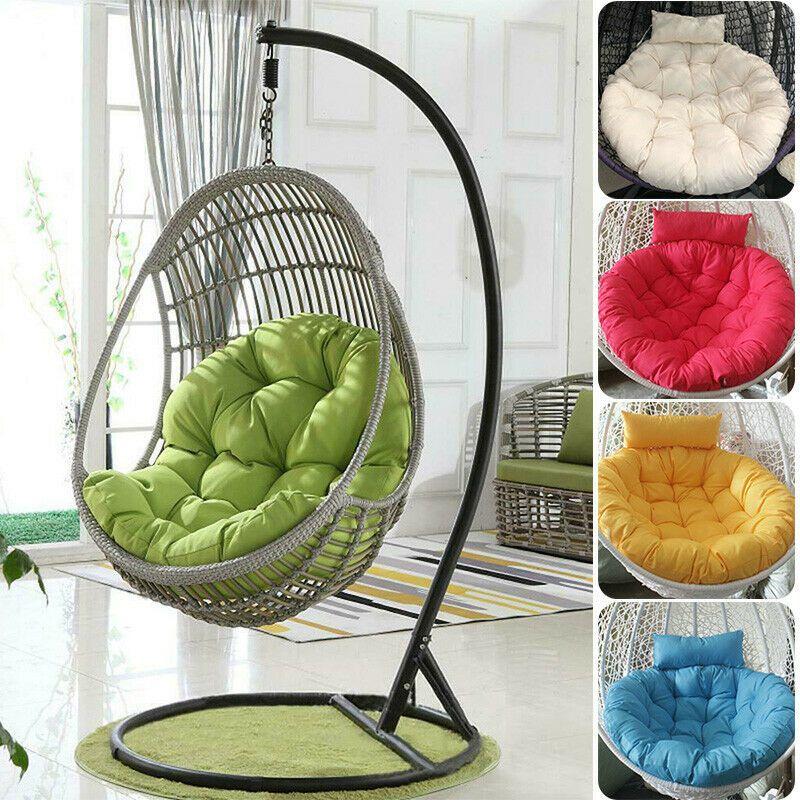 Rattan Swing Chair Cushion Hanging Egg Chair Soft Mat Pad Cover Inoutdoor Patio