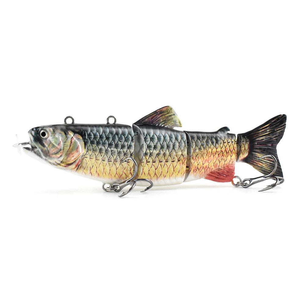 New Luya Bait Automatic Swimming Electronic Fish 130Mm 35G Propeller Smart Bait Rechargeable Luya Bait