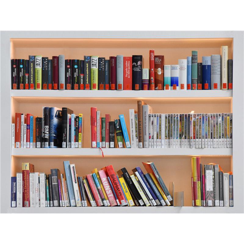 High-Definition Douyin-Moderator-Hintergrund: Bücherregal Bürodeko