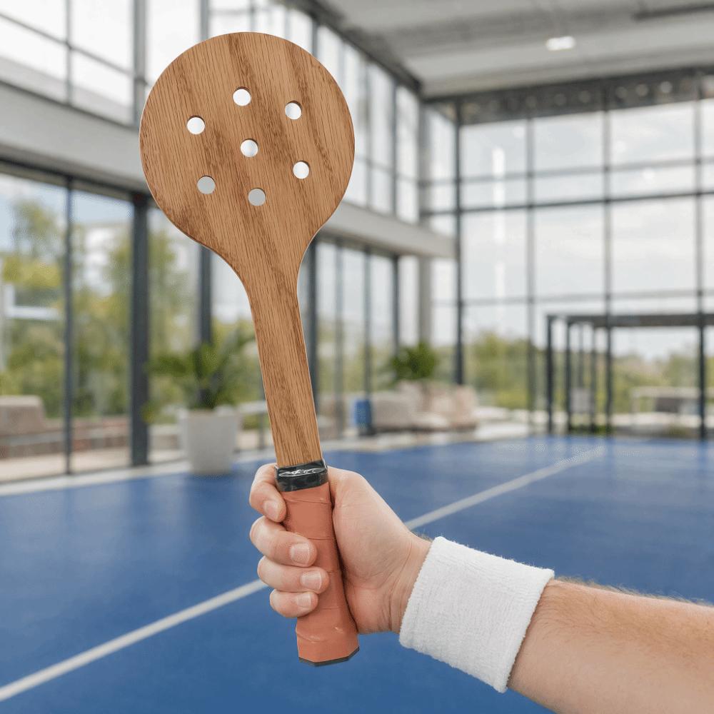 Holz Padel Trainingsschläger Leichter Tennis Übungsschläger Haltbarer Trainingsschläger Indoor Training