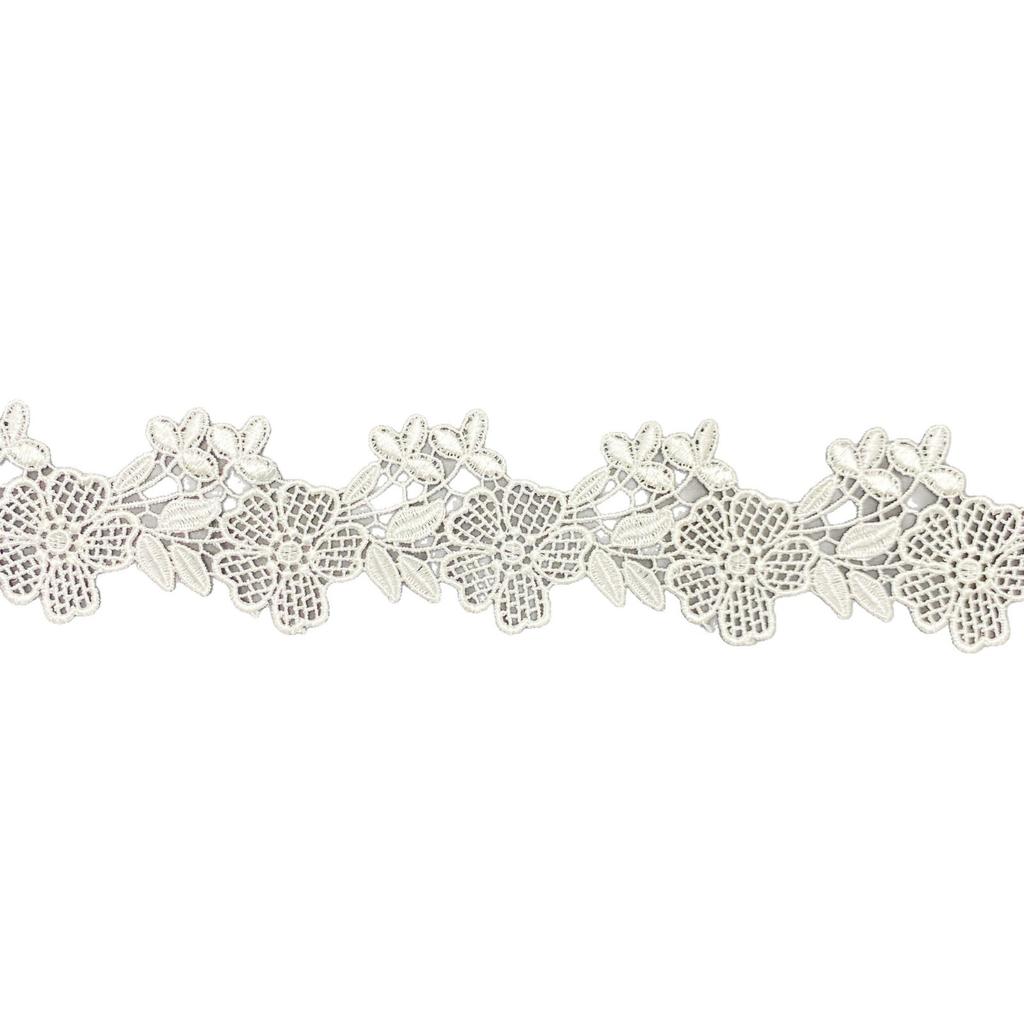 New Diy Sewing Material Polyester Lace, Water-Soluble Embroidery Fabric Flower Decoration Three-Dimensional Flower