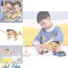 Kids Diy Mechanical Dinosaur Science Experiment Stem Education Assembly Model Kit Wooden Material