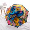 1 PC Automatic Folding Umbrella - Elephant Pattern, Portable & Foldable Design with 8 Ribs, Christmas Birthday Gifts