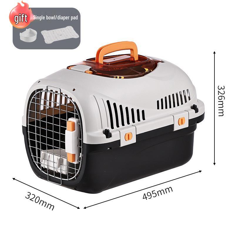 Pet Airline Carrier: Portable, Breathable Travel Cage for Cats and Dogs