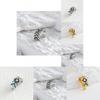 Elegant Alloy Gemstone Ear Cuffs For Women Fashionable Geometric Design