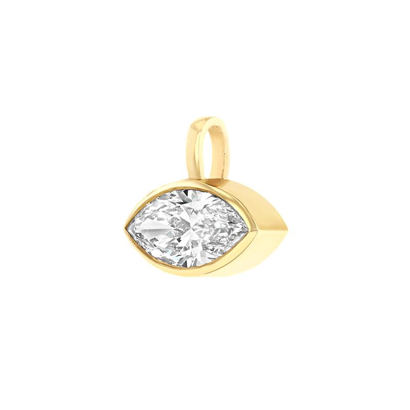 

Gold Plated Stainless Steel Necklace Women Geometric White Zircon Pendant Bead Chain Daily Jewelry Gift