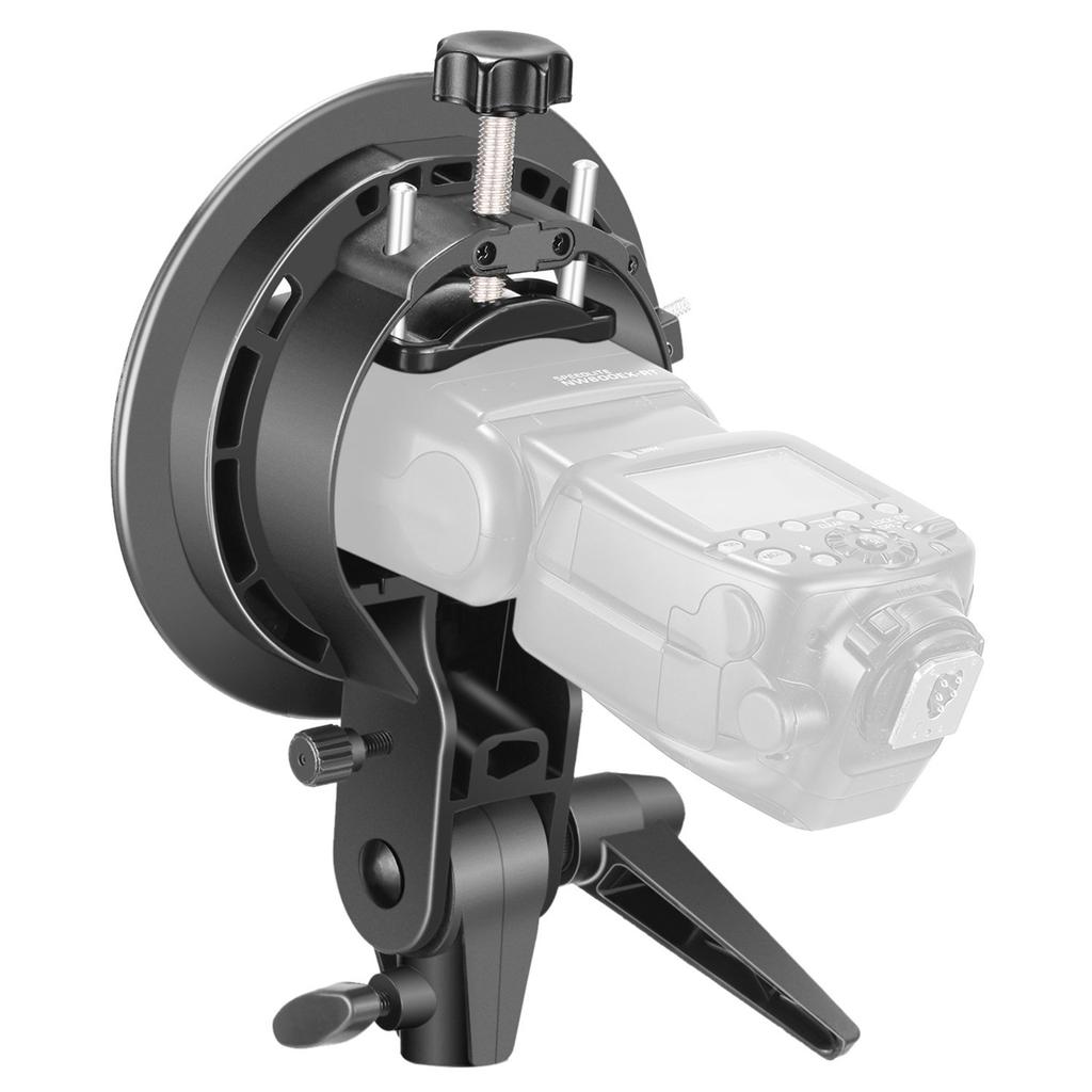 Neewer S Type Bracket Holder with Bowens Mount Large Handle Umbrella Mount for Square Flash Speedlight Compatible Godox AD200Pro NEEWER Z760 NW760